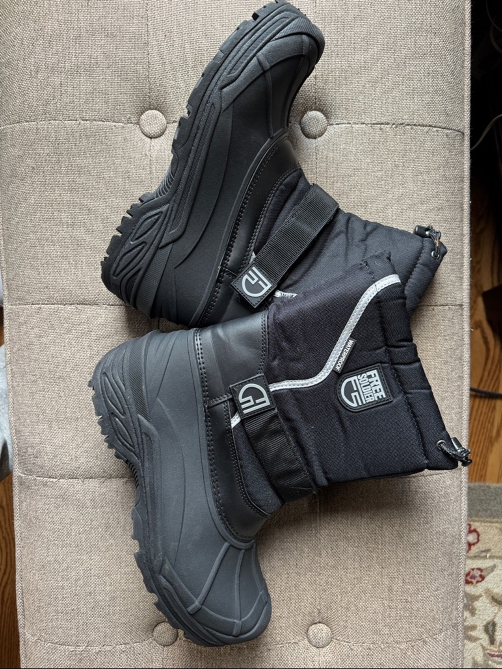 Men’s Black Insulated Rain & Snow Boots